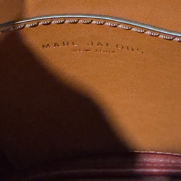 Marc Jacobs Renegade Color Blocked Brown Leather Bucket Bag Crossbody - Picture 15 of 16